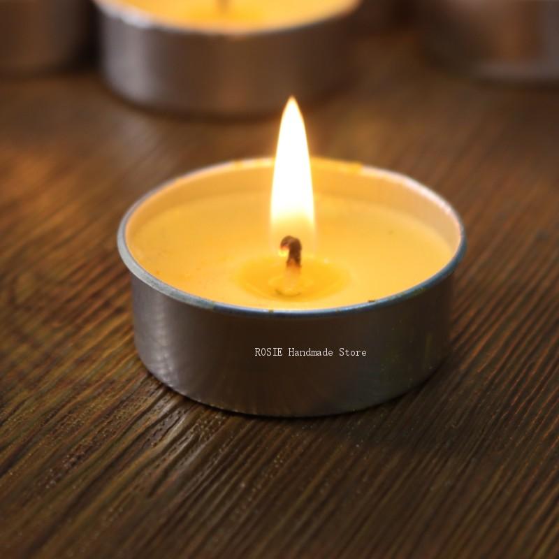 Candle Supplies Storage - Empty Tea Wax Circular Aluminum Box