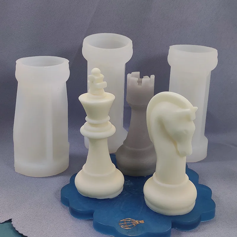 Candle. Queen - Chess Piece Candles Silicone Mold DIY