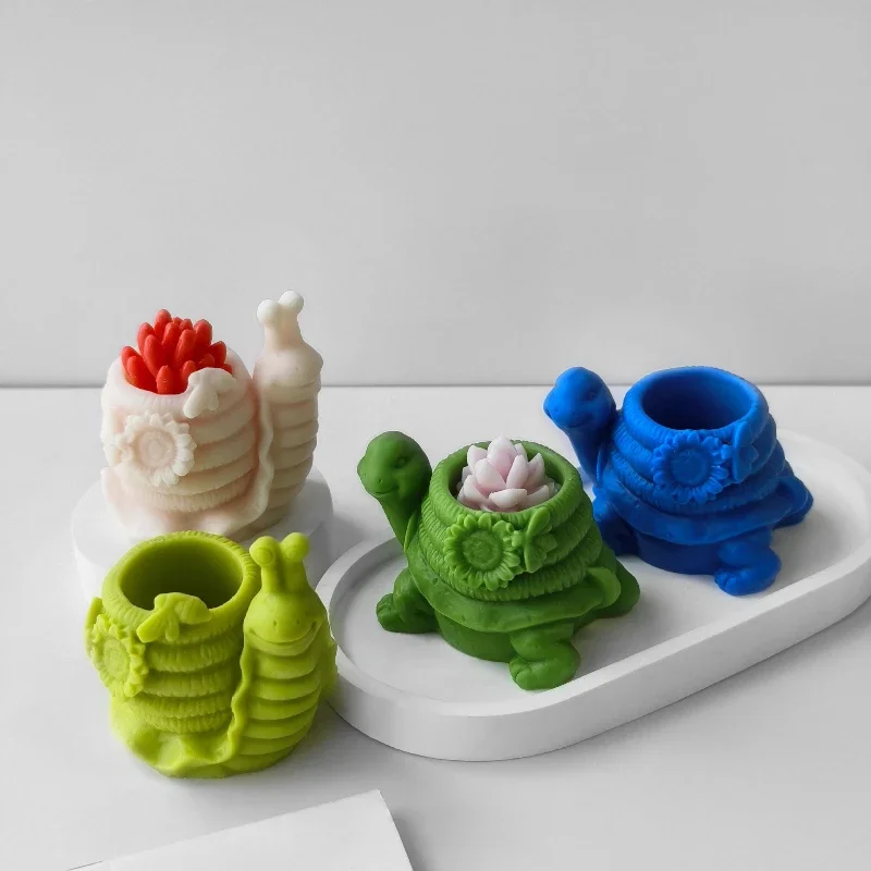 Candle Quotes - Turtle Snail Candlestick Silicone Mold DIY