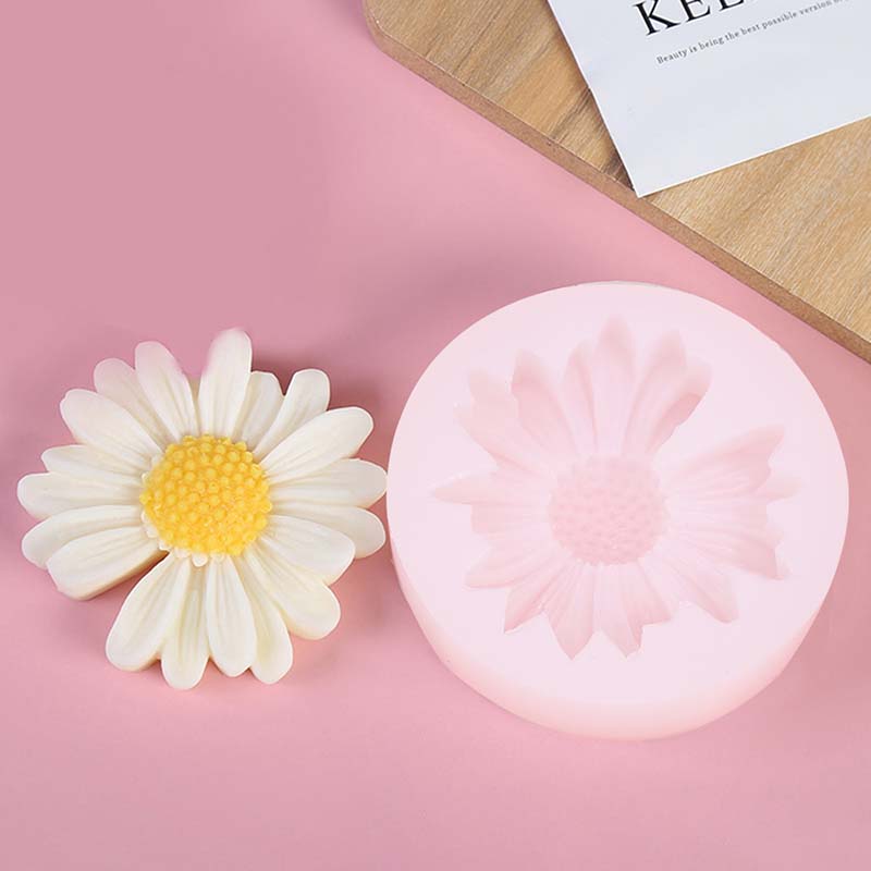 Candle Supplies Storage - DIY Candle Silicone Mold Daisy Chamomile