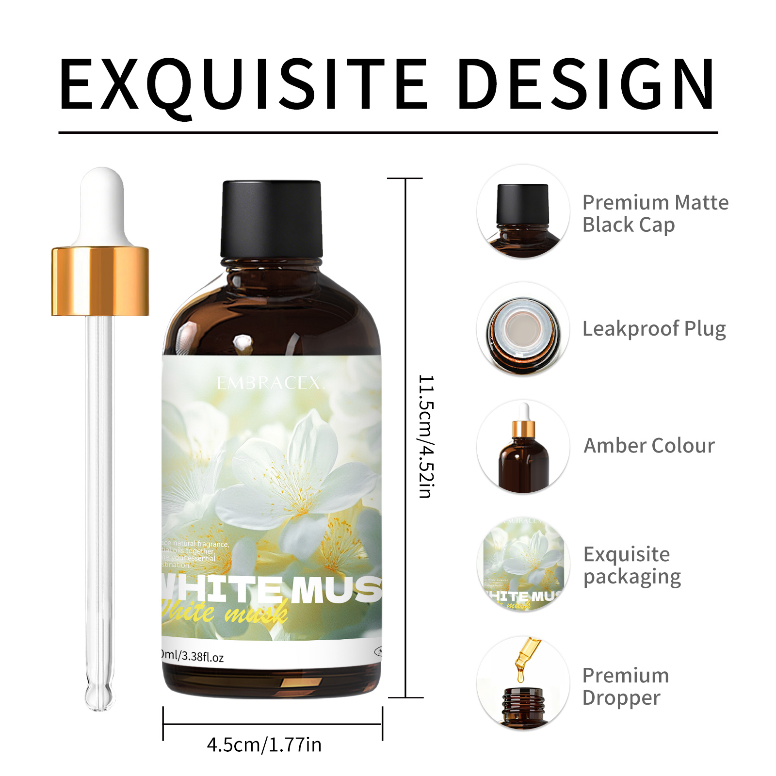 100ml White Musk Natural Plant - Candle Supplies Essential Oils review and price