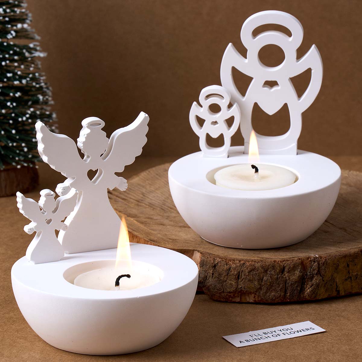 Christmas Tree Snowman Angel C - Candle Quotes review and price