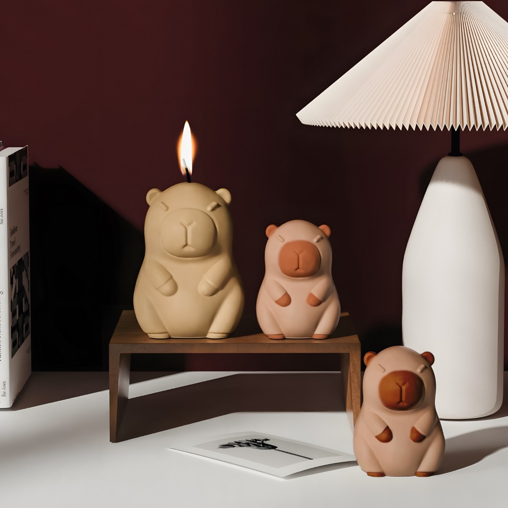 Standing Capybara Scent Candle - Candle Supplies Storage review and price