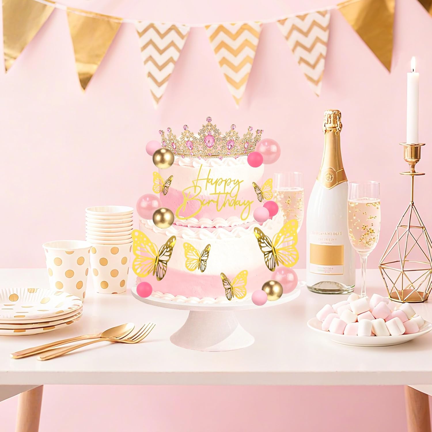 Crown Cake Topper, Corona Para - Candle. Queen review and price