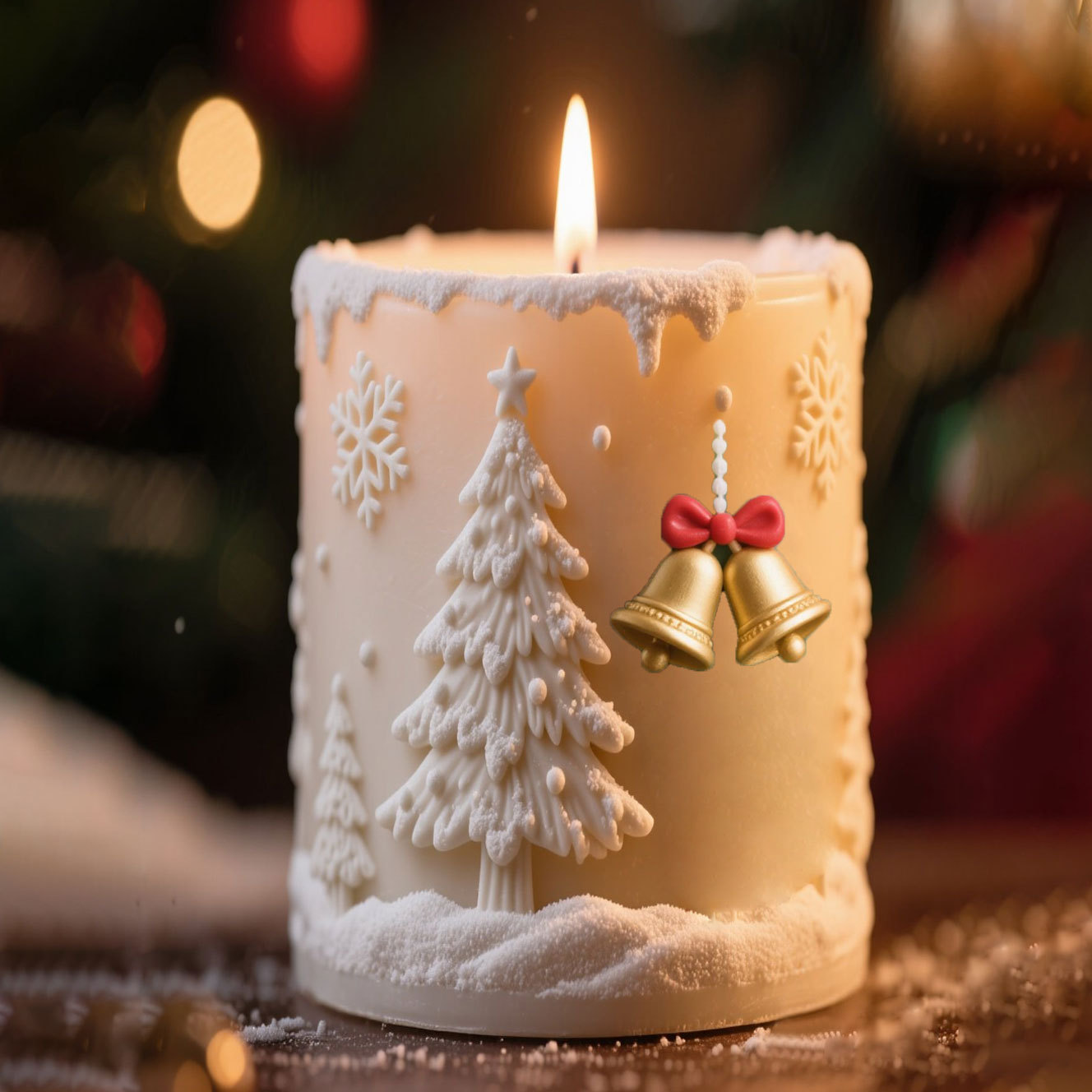3D Relief Cylinder Christmas S - Candle Supplies Storage review and price