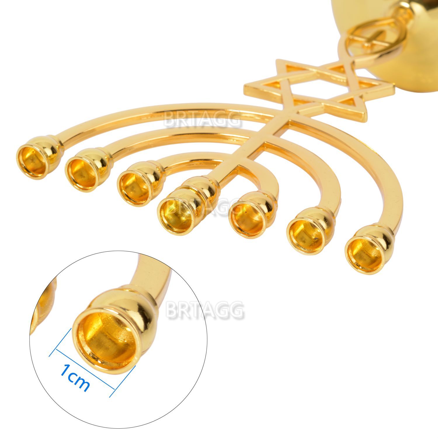 BRTAGG Menorah 7 Branches Jewi - Candle Quotes review and price