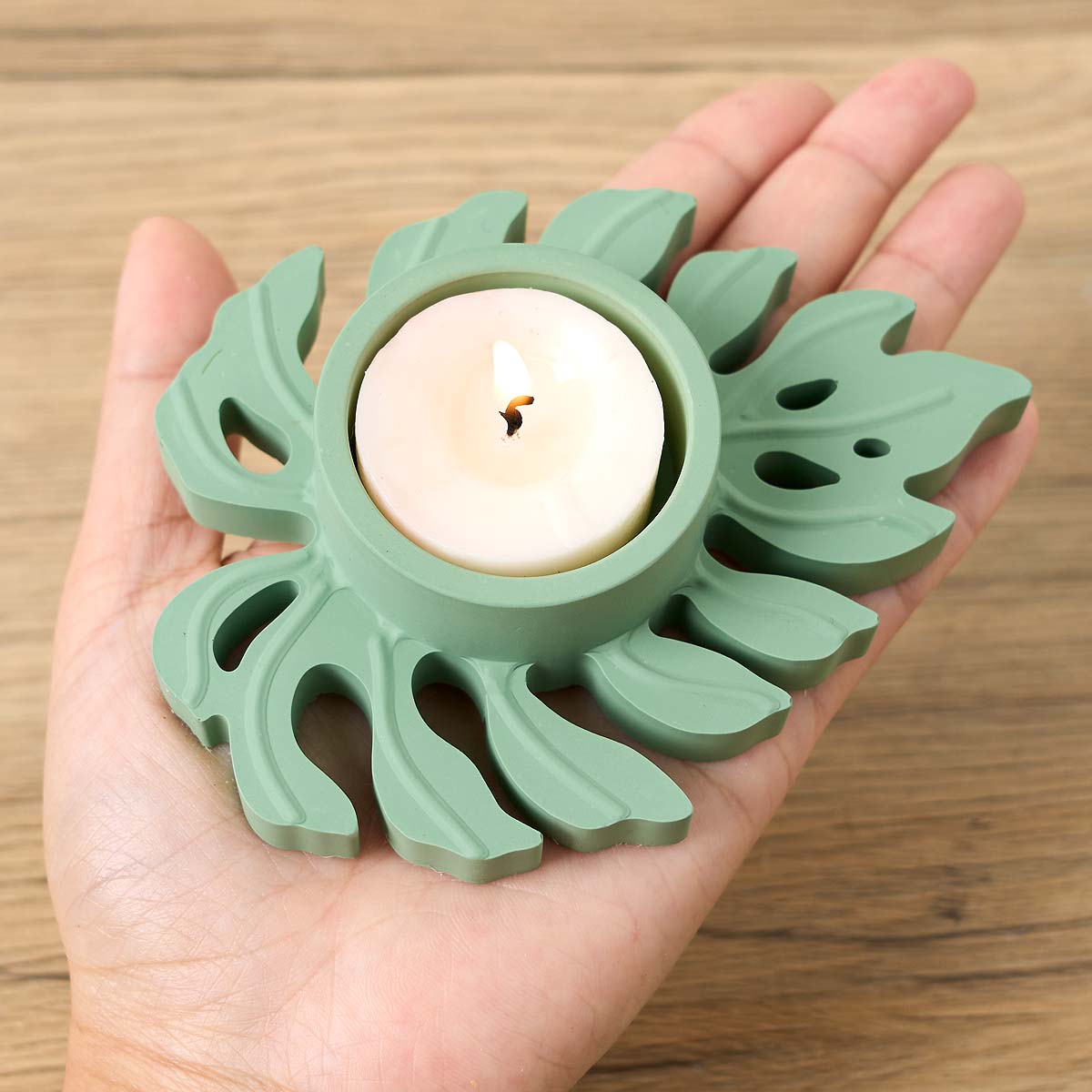 Leaves Candlestick Silicone Mo - Candle Quotes review and price